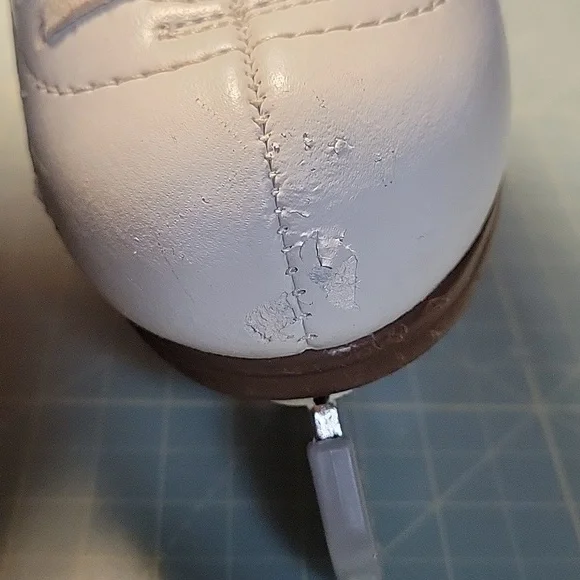 JACKSON White and Brown Ice Skates Kids Size 4 - Picture 6 of 7